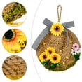 thumbnail image 3 of Jute Bee Hive Decor Bee Tiered Tray Decorations Decorative Honey Bee Skeps Spring Farmhouse Coffee Table Decor Country Kitchen Natural Party Summer Sunflower Home Bookshelf Decor, 3 of 7