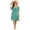 Green, variant on Women's Plus Size A Line Dress Wrap V Neck Front Knotted Dress Knee Length Midi Swing Dress