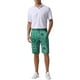 thumbnail image 2 of Pantalones cortos gráficos INSPIRE CHIC impresos para hombres, verano retro, frente plano, bohemio, florales, 32 verde, 2 of 5