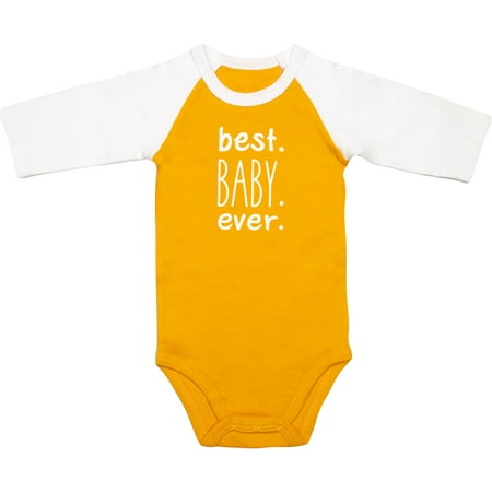 

Best Baby - 6-12 Months 3/4 Length Sleeve Mustard Onesie