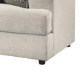 thumbnail image 6 of Benjara Tren 96 Inch Queen Sleeper Sofa, 4 Jacquard Pillows, Beige Polyester, 6 of 6