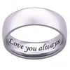 Personalized Planet Men's Titanium Band, 7mm