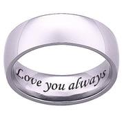 Personalized Planet Men's Titanium Band, 7mm