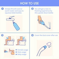 Travel Bidet,Bidet Empty Bottle Postpartum Care Driver Spray 500ml Bidet Empty Bottle Childbirth Care Driver With Bidet Empty Portable Bidet With 500ml Bidet Handheld 2 Nozzle Spray
