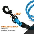 thumbnail image 7 of Taglory Rope Dog Leash with Comfortable Padded Handle, 4ft Reflective Dog Leash, Skyblue, 7 of 7