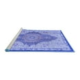 thumbnail image 2 of Ahgly Company Machine Washable Indoor Rectangle Persian Blue Traditional Area Rugs, 6' x 9', 2 of 4