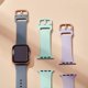 thumbnail image 2 of 3 Pack Compatible with Apple Watch Bands 45mm 44mm 42mm, Soft Silicone Replacement Strap with Classic Clasp for iWatch Series SE 7 6 5 4 3 2 1 for Wom, 2 of 5