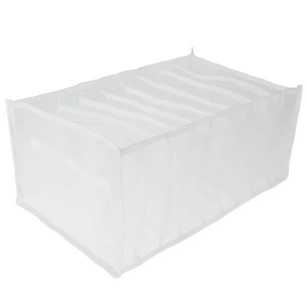 7 Grid Foldable Clothes Storage Boxes， Jeans Compartment Storage Box