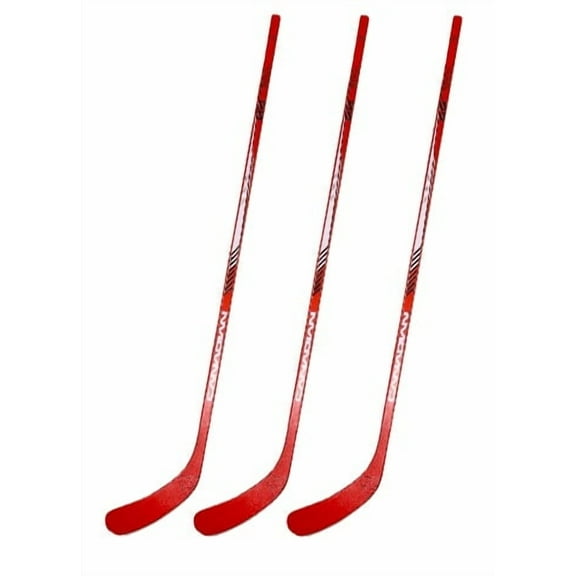Canadian Chicago Red 1-Piece Wood Hockey Sticks - Senior | 70 Flex, P92 | 3 Pack
