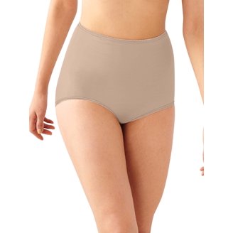 Bali Women's Skimp Skamp Brief Panty - Nude Seamless Invisible Underwear, Size 6