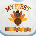 thumbnail image 4 of Inktastic My First Thanksgiving Day Turkey Boys or Girls Baby Bib, 4 of 4