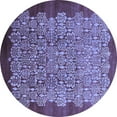 thumbnail image 1 of Ahgly Company Indoor Round Oriental Blue Industrial Area Rugs, 8' Round, 1 of 4