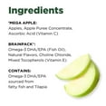 thumbnail image 6 of Brainiac Omega-3 Applesauce, Apple, No Sugar Added, 3.2 oz, 40 Ct, 6 of 9