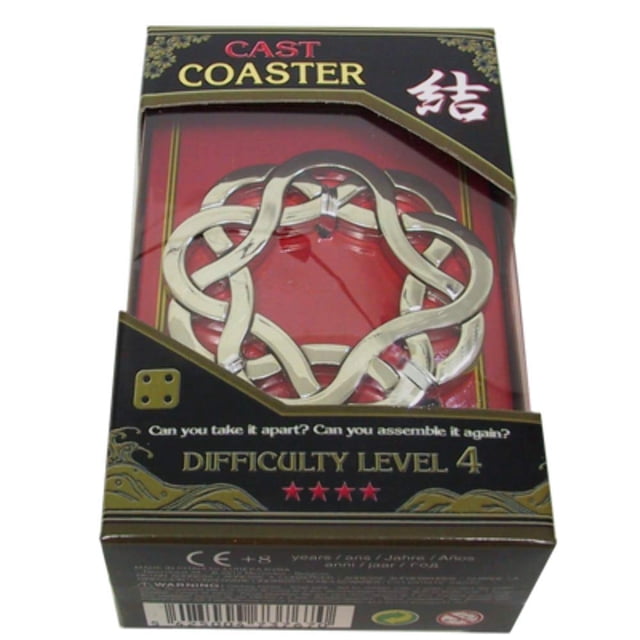 Puzzle Coaster Hanayama, de metal fundido, diseño de peinado GIGAMIC