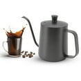 thumbnail image 1 of Hervidor De Café Por Goteo, Acero Inoxidable Negro A Prueba De Herrumbre Portátil Fácil De Limpiar Hervidor De Café Acabado Cepillado Interno Con Tapa Para El Hogar Para ANGGREK Otros, 1 of 8