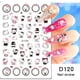 thumbnail image 2 of Lindo Hello Kitty 3D Nail Art Stickers Sanrio Anime Manicura Suministros Dibujos animados Kulomi My Melody Stickers Nail Art Decoración Dengxun unisex, 2 of 2