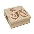 thumbnail image 1 of Cookies and Milk Best Friends Hearts Love BFF Square Rubber Stamp Stamping Scrapbooking Crafting - Medium 1.75in, 1 of 7