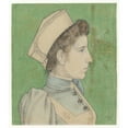thumbnail image 3 of Jan Toorop 12x14 Black Modern Framed Museum Art Print Titled - Portrait of Nurse Nelly (1894), 3 of 5