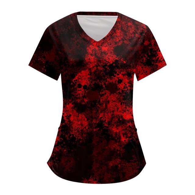 Tops sueltos de manga corta para mujer Tops casuales de talla grande Camisetas casuales de verano de manga corta con cuello en V Tops de mujer Camisetas Ropa de trabajo