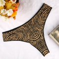 thumbnail image 4 of Aayomet Culotte Bikini en Coton pour Femmes sous-Vêtements Aguichant String T Pantalon (Or, TG), 4 of 5