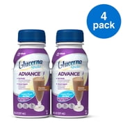 Glucerna Advance Nutrition Shake, To Help Manage Blood Sugar, Chocolate, 8 fl oz, 4 Count