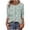 Army Green, variant on Womens Dressy Blouses 3/4 Length Sleeve Tops for Women Dressy Floral Crew Neck T Shirts Loose Fit Graphic Tees Lightweight Tops Blouses