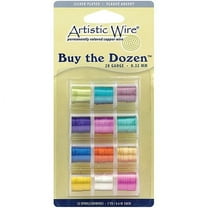 Permanently Colored Copper Wire-Silver Plated 5 Yards 12/Pkg-28 Ga