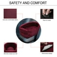 thumbnail image 3 of Unique Bargains Dog Car Seat Adjustable Straps for Medium Small Sized Puppy Cat Seat Pets Corduroy Wine Red, 3 of 6