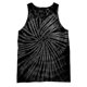 thumbnail image 1 of Colortone - Camiseta sin mangas con efecto teñido para mujer (Espiral negra), 1 of 1