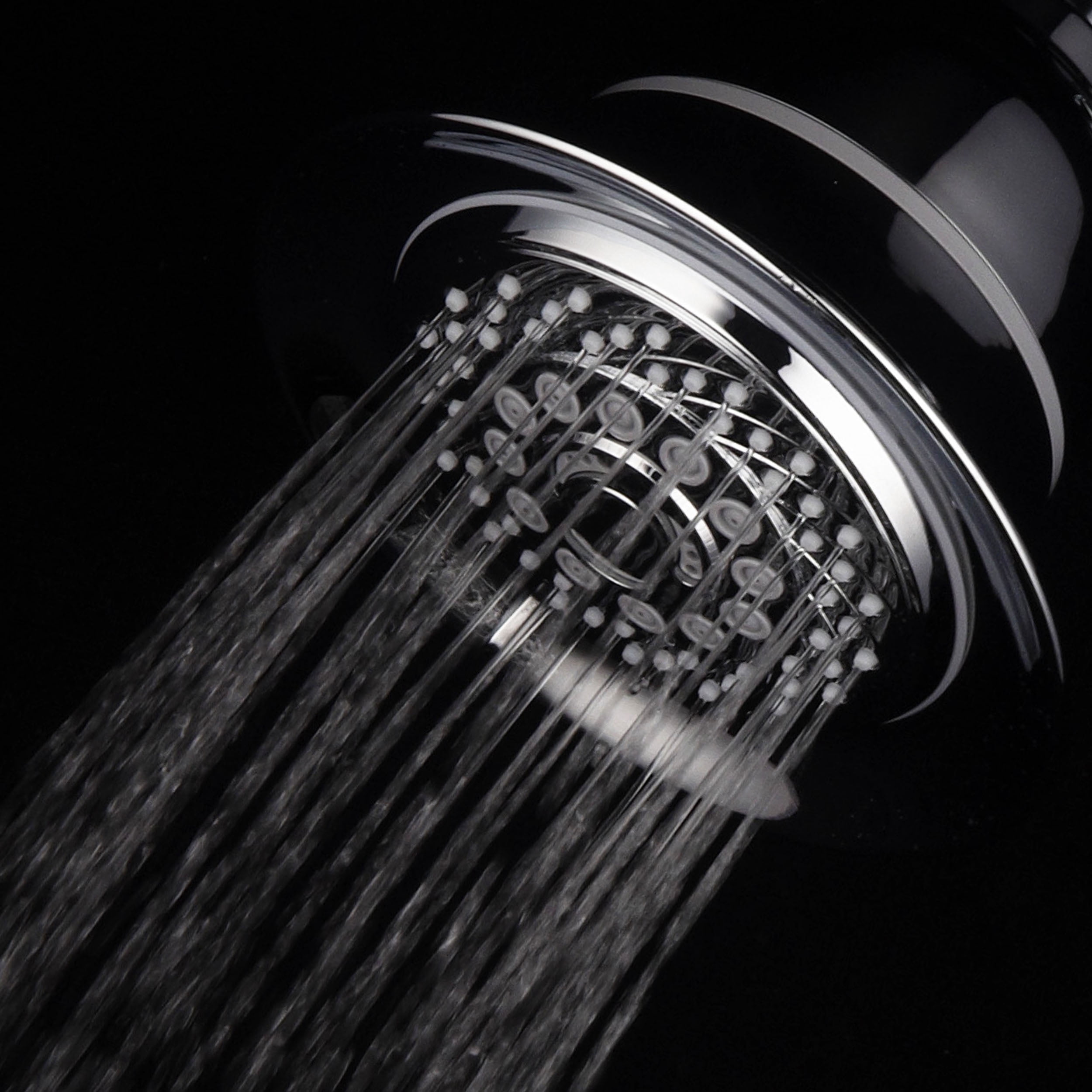 HotelSpa AquaCare High Pressure 6-Setting Filtered Shower Head – 3-Stage Water Filter, 5-Inch, Chrome