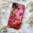 thumbnail image 5 of Pink Floral Artistic Phone Case, Elegant Botanical Flower Pattern iPhone Cover, Unique Protective Case for iPhone 17 16 15 14 13 12 11 Plus Pro Max Mini, 5 of 6