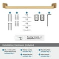 thumbnail image 5 of Amerock Revitalize Champagne Bronze 18 inch (457mm) Towel Bar, 5 of 8