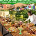 thumbnail image 5 of 30 Pack Plastic Margarita Glasses 12 oz Disposable Neon Cocktail Cups for Hawaiian Luau Party Decorations Mexican Fiesta Party Supplies Fun Taco Party Mexican Theme Party Supplies, 5 of 5