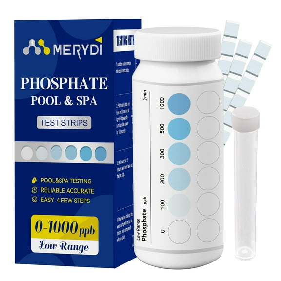 MERYDI Phosphate Test Strips Water Quality Testing For Pool and Spa, 50 Count
