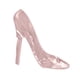 thumbnail image 5 of Zapatos de acrílico transparente, decoración, figurita, zapatillas de princesa, decoración del hogar Rosado, 5 of 9