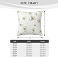 thumbnail image 4 of ZICANCN Bees Design Nature Decorative Throw Pillow Covers , Couch Sofa Decorative Knit Pillow Covers for Living Room Farmhouse 16"x16", 4 of 8