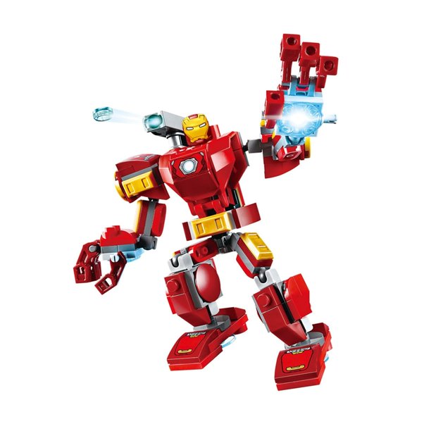 Marvel Avengers Mech Toys Thor Spider-Man Thanos Mecha Boy Fighting Insert Model Building Blocks Minifigure Children's Toys Fivean unisex