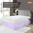 thumbnail image 2 of SGI Bedding 18 Inch Pleated Bed Skirt | Microfiber Bed Skirt | Fade Resistant, Wrinkle Free, Anti-static, Decorative, Extra Storage Space, Clutter-Free | Twin, Lilac, 2 of 8