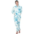 thumbnail image 3 of Joggies - TieDye Blue Kids Footless Hoodie One Piece - Kids - XLarge (Fits 5'0 - 5'3"), 3 of 6