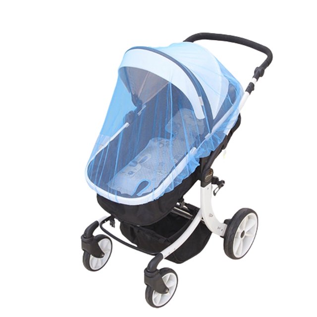 DEBGFS Baby Stroller Pram Mosquito Insect Shield Net Safe Protection Mesh Stroller Accessories Mosquito Net 150cm,Blue