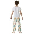 thumbnail image 5 of FORMRS Kids Pajama Pants with Pockets Size 6-8Y Boys Lounge Sleep Bottoms, Floral Easter Eggs, 5 of 8
