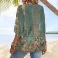 thumbnail image 6 of BODOAO Kimono Cardigans for Women,Casual Open Front 3/4 Sleeve Cardigan,Plus Size Lightweight Shawls Ruana Wraps Court Lock Spring and Solid Color Circle Short Sleeved Cardigan Loose Top Green Xl, 6 of 6