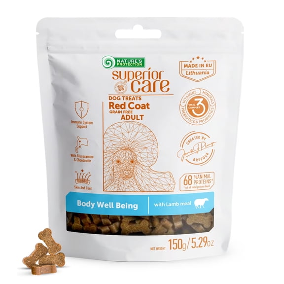 Nature's Protection Superior Care Grain Free Lamb Training Treats for Dogs, 5.29 oz Bag