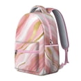 thumbnail image 2 of Pink and Gold Marble Texture Backpack for School,Cute School Bag,Schoolbag with Adjustable Shoulder Straps & Padded Back,15.3"x11"x7.1".﻿, 2 of 6