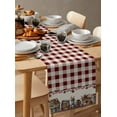 thumbnail image 2 of Table Runner Dresser Scarf 16 x 72 Inch Red Buffalo Plaid Country Star Barn Barrel Farmhouse Table Runners Non-Slip Heat Kitchen Dining Table Decor for Indoor Outdoor Home Party Decoration, 2 of 7