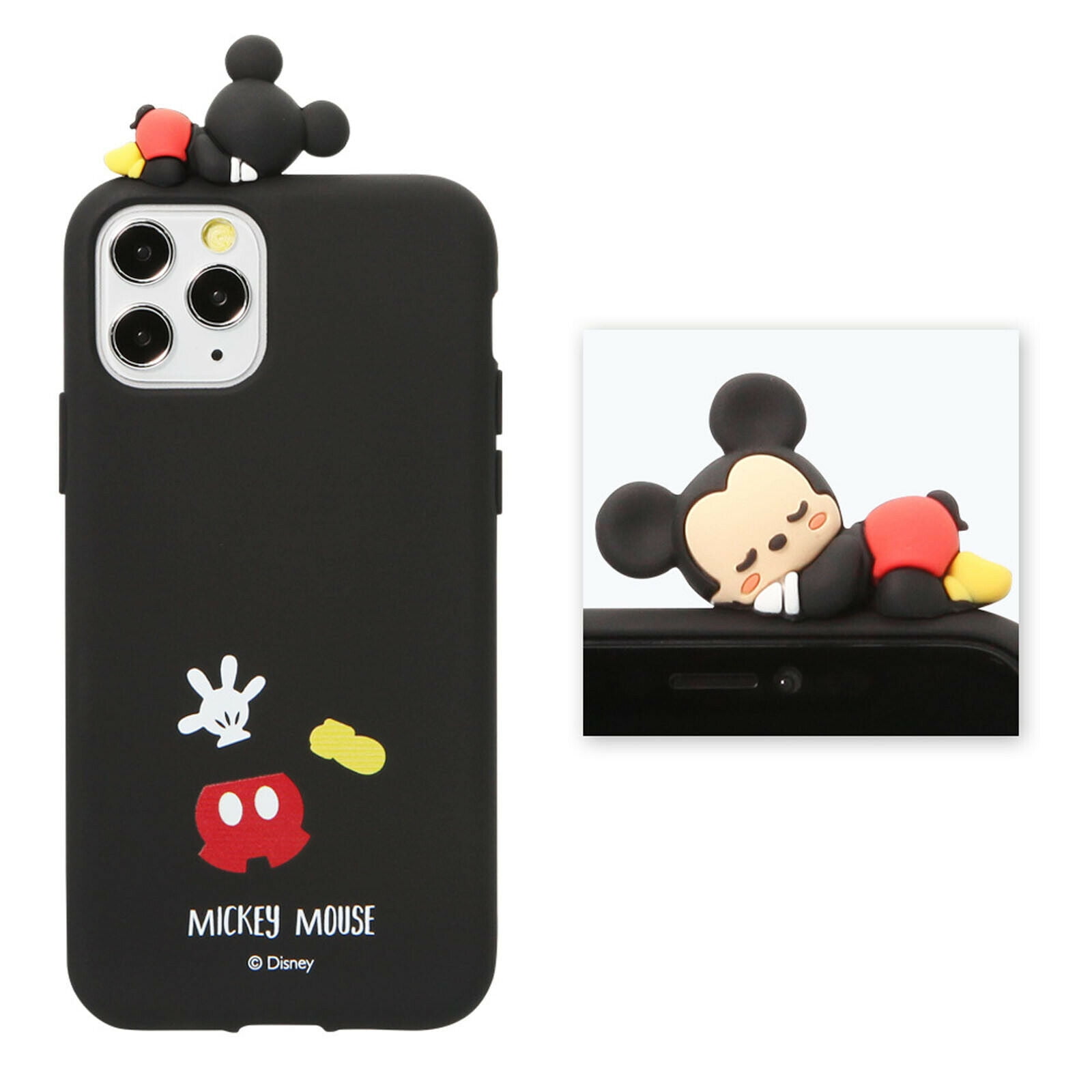 Disney Mickey Mouse Sleep Figure  Jell Slim Protective Rubber Phone