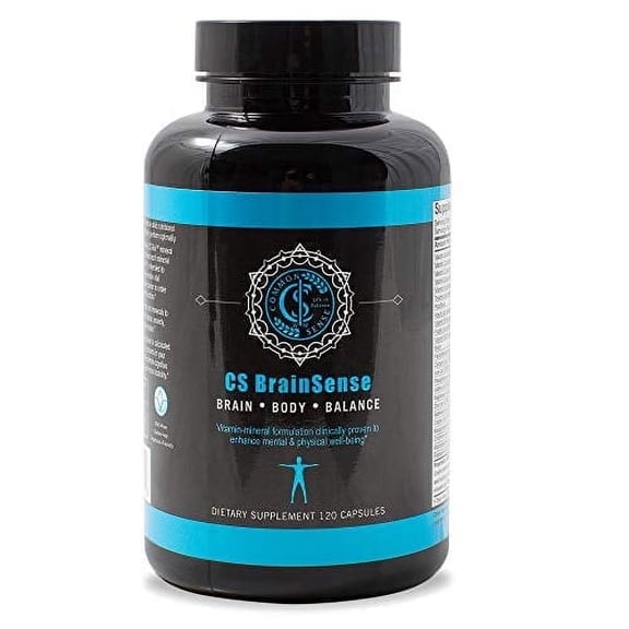 BrainSense Mood Stabilizer & Brain Supplement for Brain Fog - Enhance Mood, Clarity & Memory by CommonSenseWW, 120 Capsules