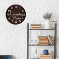 thumbnail image 5 of Kurmntregon Laundry Room Wall Clock Laundry Room Wooden Xmas Winter Christmas Non Ticking Silent Quartz Bedroom Living Room Office Gym Kitchen Bathroom Patio Decor Decorative Clocks Round 12", 5 of 7
