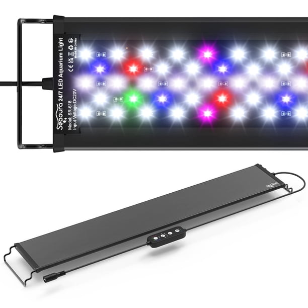 Lámpara LED para acuarios SEAOURA, modo 24/7, para tanques de 60 a 75 cm