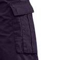 thumbnail image 4 of YABCSAZ Men's Cargo Shorts Knee Length Summer Shorts Cotton Capri Shorts, Lightweight Breathable Outdoor Casual 3/4 Length Elastic Waist Drawstring Capri Cargo Pants with Multi Pockets, 4 of 5